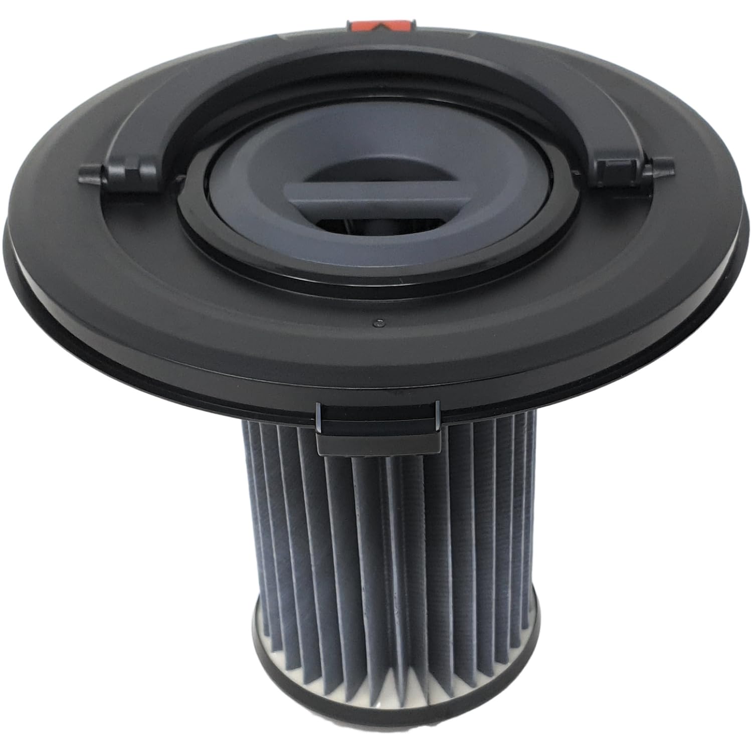 Lamellenfilter Filterzylinder 12027830 mit Griff für beutellose Bodenstaubsauger - kompatibel mit Bosch Siemens Relaxx'x Serie 8 BGS7 - ersetzt 12017969 - Durchmesser 21 cm, Höhe 19 cm