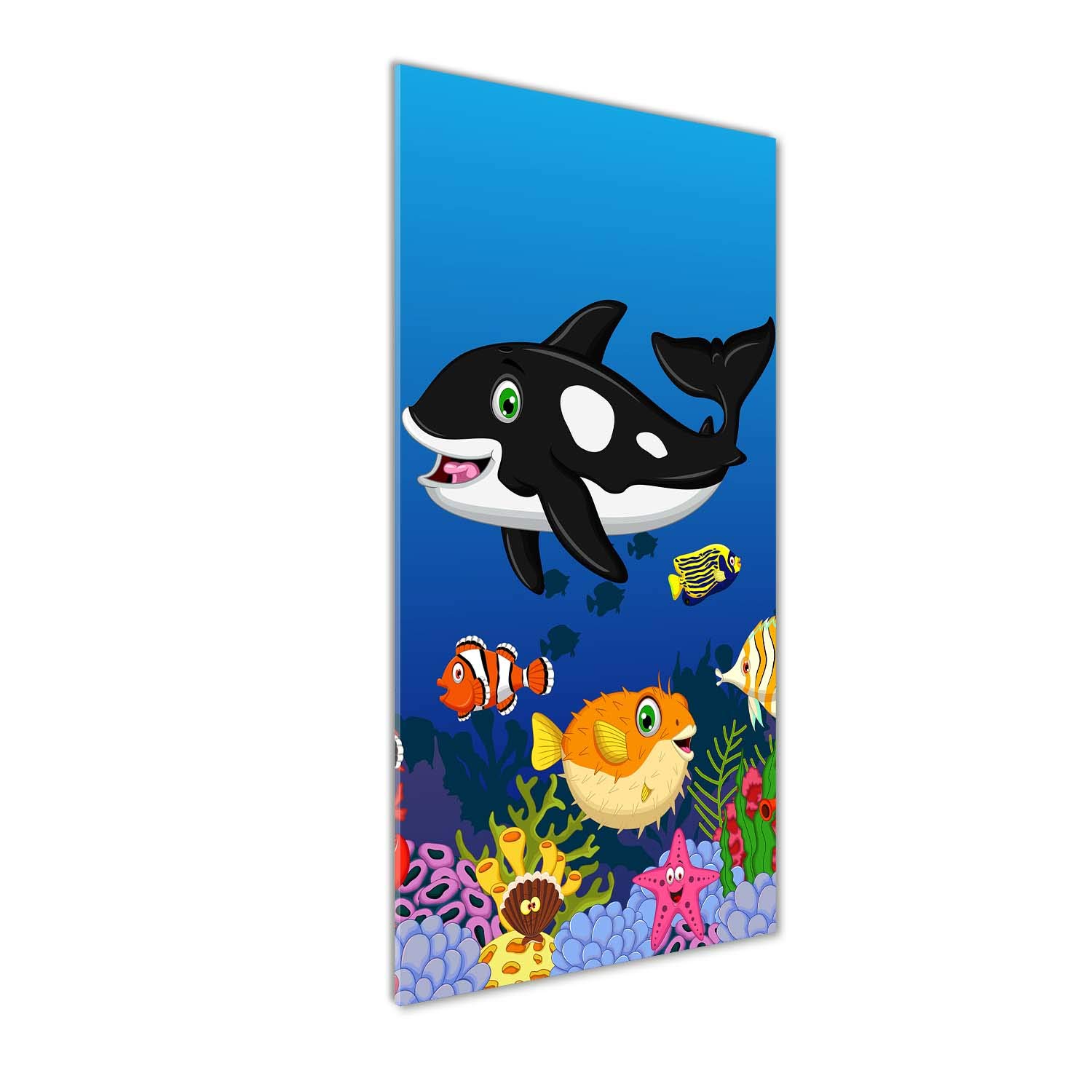 Tableau verre acrylique monde sous-marin Tulup 50x125 cm pour décoration murale