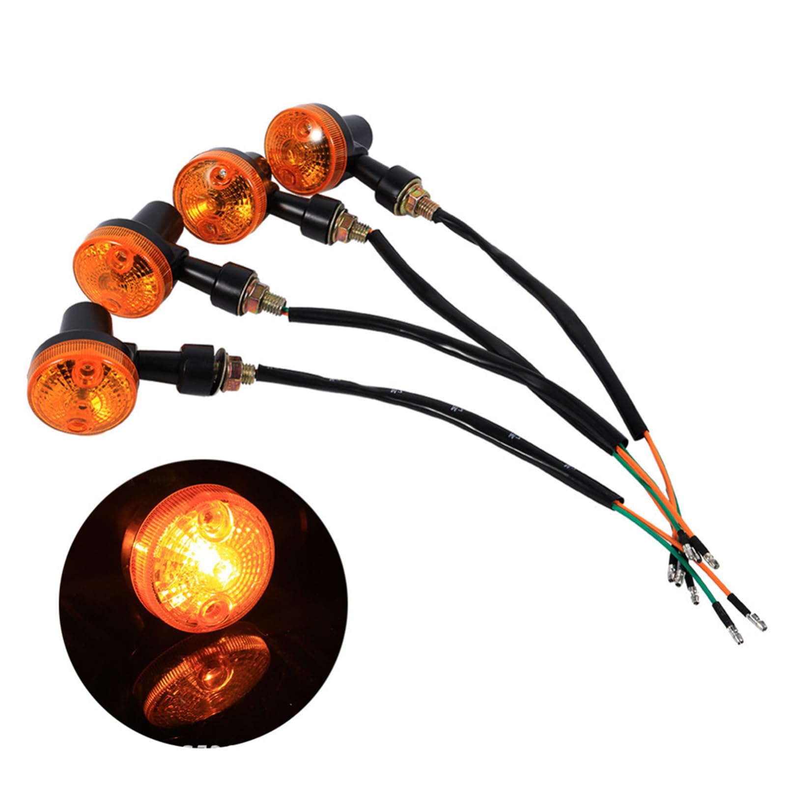 W800ストリート純正オレンジ 丸型ウィンカー 4個セット W800ストリート W800ストリート純正オレンジ 丸型ウィンカー 4個セット W800ストリート