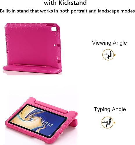 Miniatura 5 de UUcovers Funda para niños para iPad de 987 generación de 10.2 pulgadas con mango giratoriosoporte, ligera, suave, espuma EVA, a prueba de golpes,