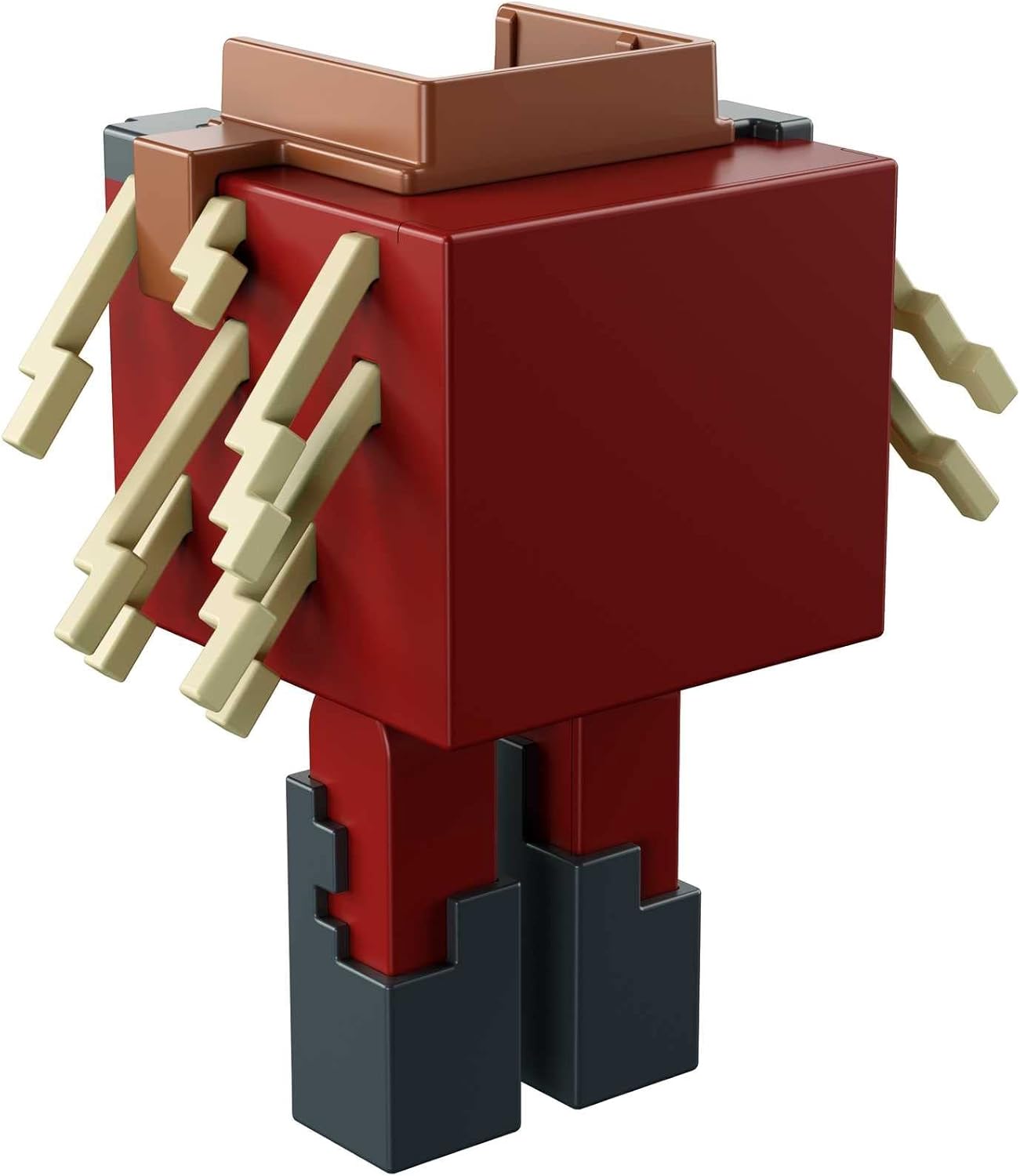 Minecraft Craft-A-Block Strider Figure, Authentic Pixelated Video-Game Characters, Action Toy to Create, Explore and Survive, Collectible Gift for Fans Age 6 Years and Older