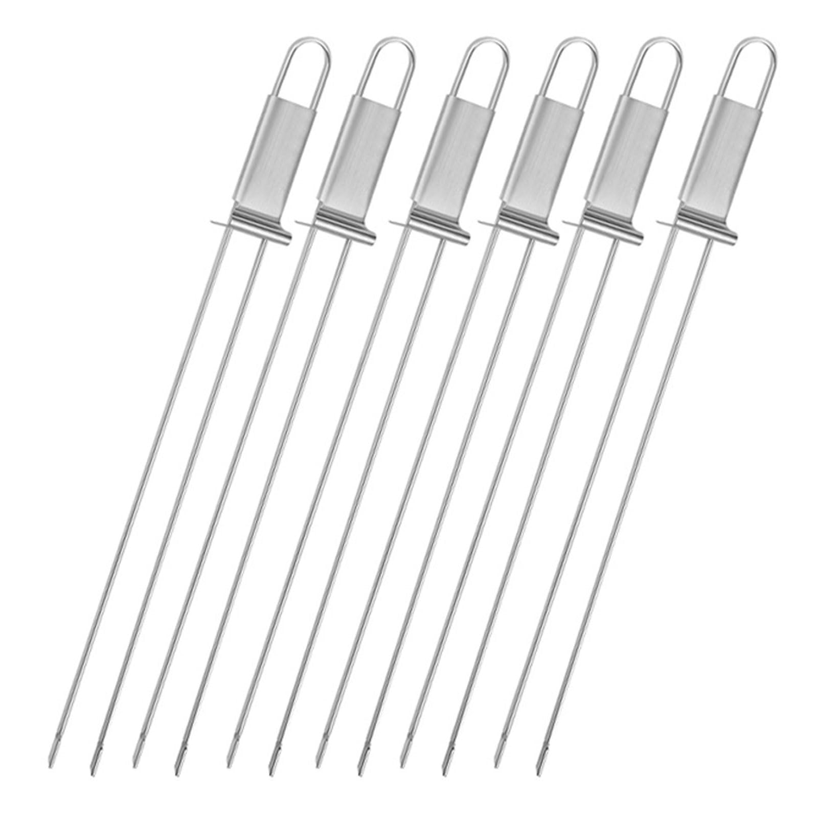Mekalero Multipurpose 2 Prongs Barbecue Forks with Nonslip Grip Outdoor Cooking Equipment Perfect for Roasting Meat and Vegetable Professional Grilling Equipment