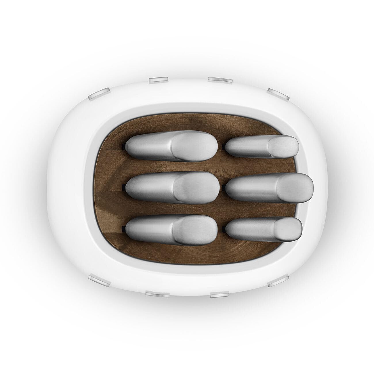 Ceppo con coltelli Smeg KBSF02WH 50 STYLE Bianco