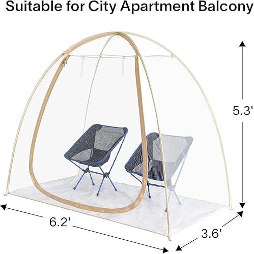 Vista 32 de Alvantor Tienda de campaña desplegable de burbujas – Tienda de campaña de iglú instantánea de 12 x 12 pies – Casa de pantalla para 8 – 10 personas