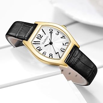 Szaikyri Rectangle Women's Watch with Arabic Numerals Numbers Women's Dress Watch Women's Watch