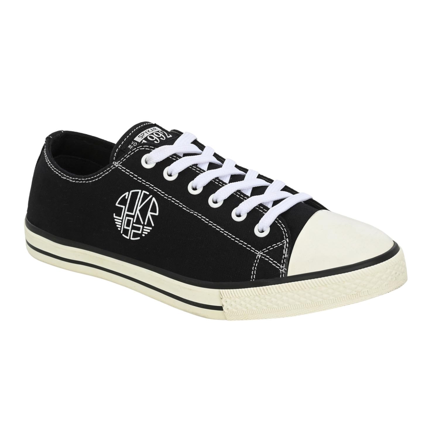 Spykar Dara Men Black-White Oldschool Lace Up Sneaker (B0CWVKH1HC) Amazon Price History, Amazon Price Tracker