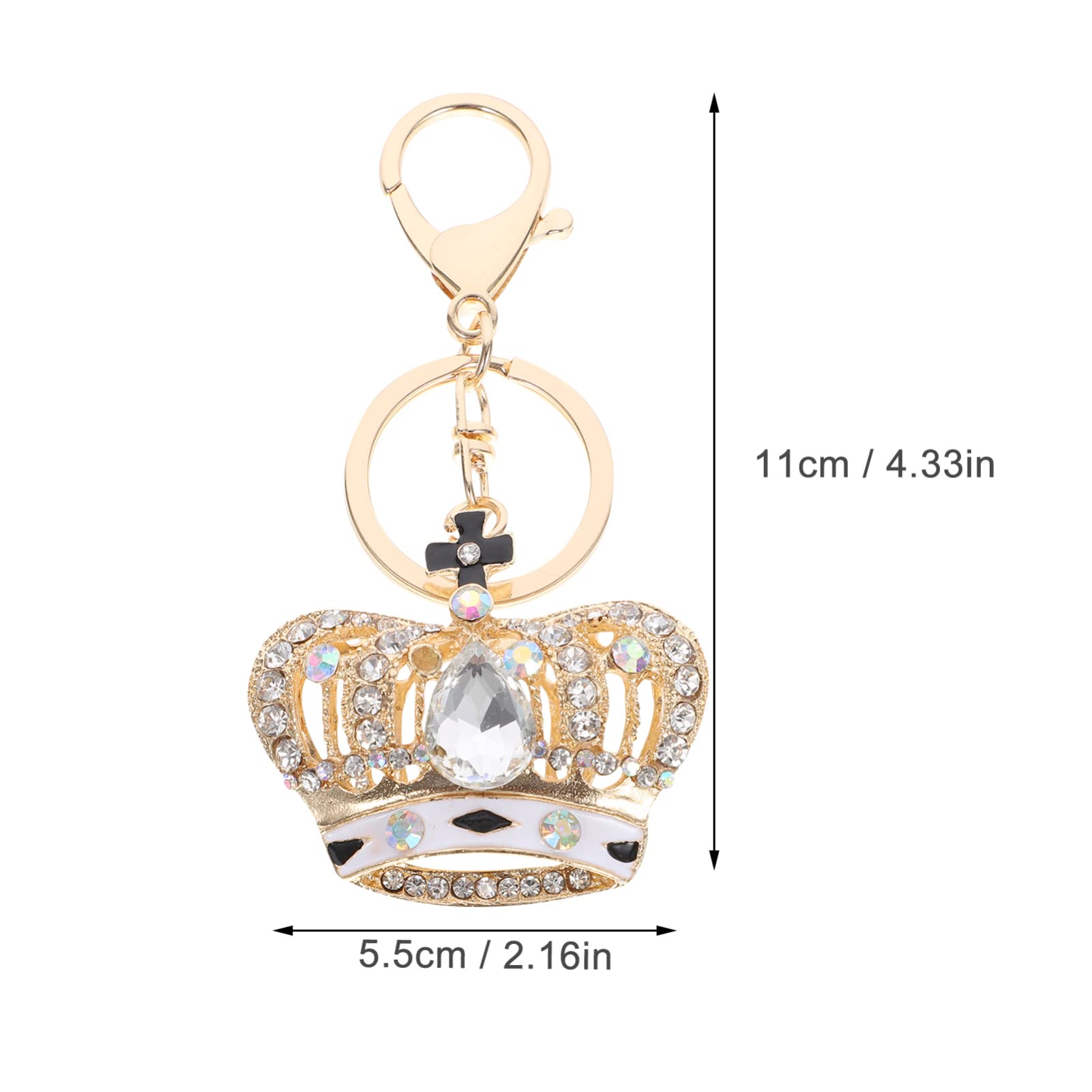GALPADA 5piezas Llavero De Cristal Brillante Forma De Adorno De Bolso Elegante Para Mujeres y Amigas