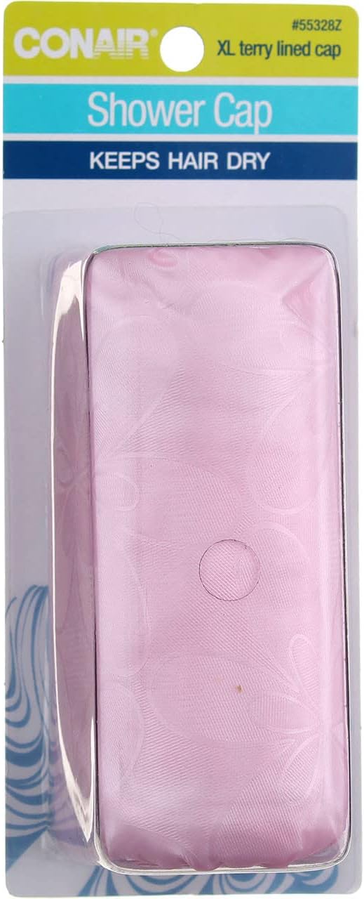 Conair Terry Lined Showercap, 2.4 Ounce : Beauty & Personal Care