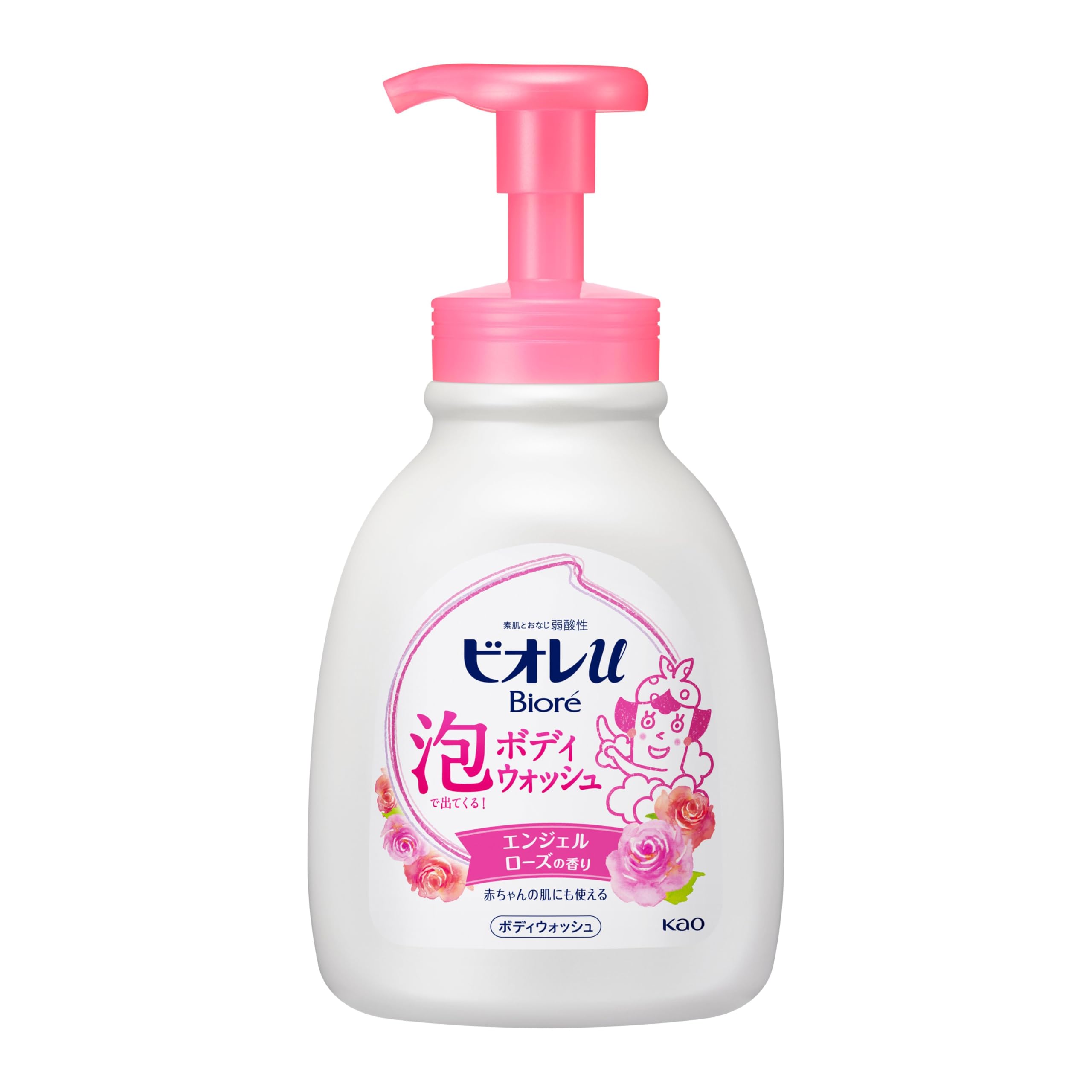 Amazon | ビオレu 泡で出てくるボディウォッシュ ポンプ ローズ 600ml