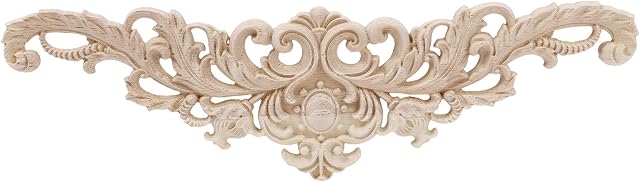 BESPORTBLE Wood Carved Onlay Applique Decorative Light Door Decors Wall Decors for Cabinets Windows Cupboards Mirrors Furniture