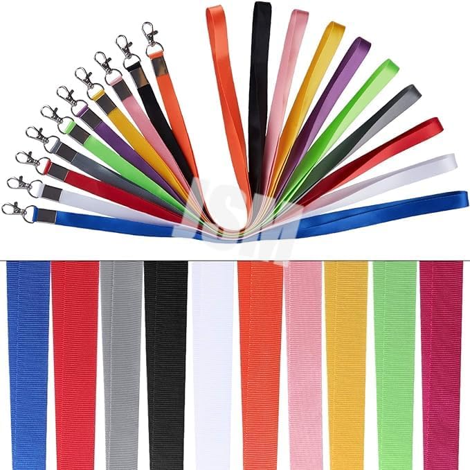 Image of 24mm or 1 inch thick Lanyards with Badge Clip