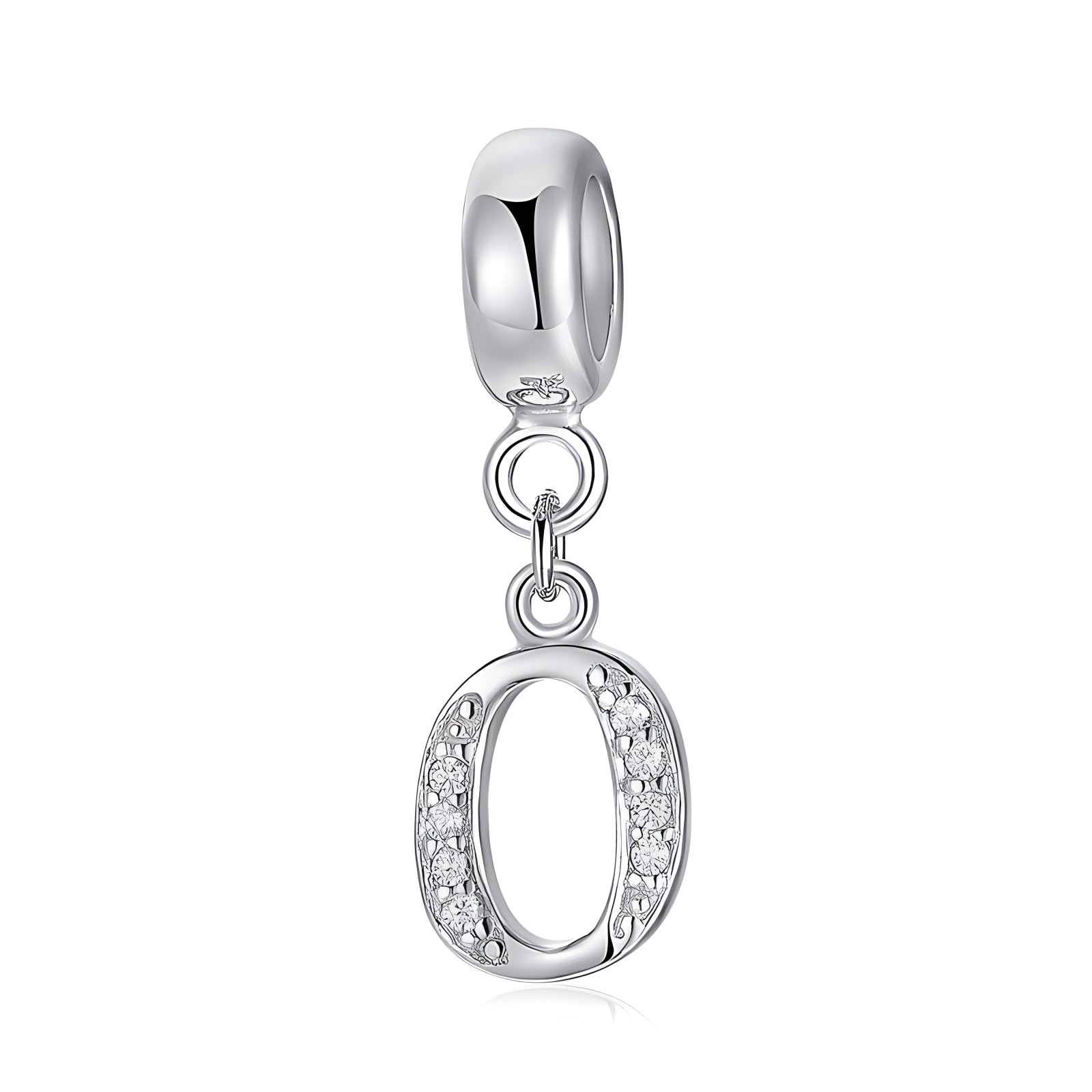 FLUFLO Charm Anhänger Damen Buchstabe A-Z für Armband 925 Sterling Silber Charms Beads passend für Pandora Armband und Halskette, Kompatibel mit Europäischen Armbänder für Frauen Mädchen X238