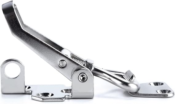 2Pcs 316 Stainless Steel Toggle Latch Clamp Marine Cabinet Boxes Lever Handle Toggle Catch Latch Lock Clamp Hasp Hold up to 330lbs