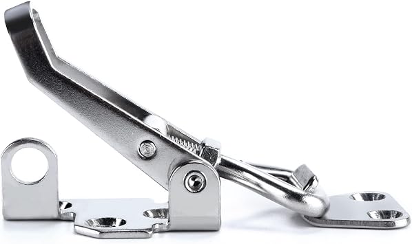 2Pcs 316 Stainless Steel Toggle Latch Clamp Marine Cabinet Boxes Lever Handle Toggle Catch Latch Lock Clamp Hasp Hold up to 330lbs