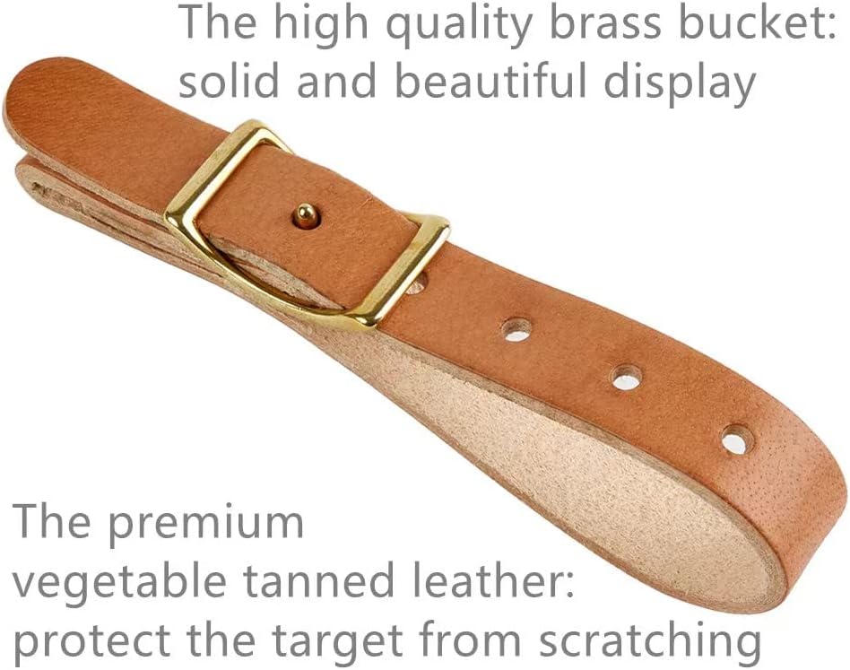 Leather Hanging Straps Gun Rack Wall Mount Display for Rifle Shotgun Axe Hatchet Tool Sword Umbrella