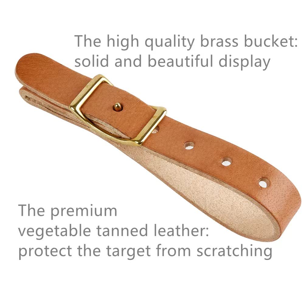 Snapklik.com : DeYoungArbeit Leather Hanging Straps Gun Rack Wall Mount ...