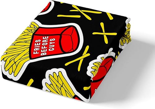 Miniatura 2 de Feelyou Juego de funda de edredón de comida deliciosa papas fritas para niños y niñas, comida frita, funda de edredón de comida rápida con estampado