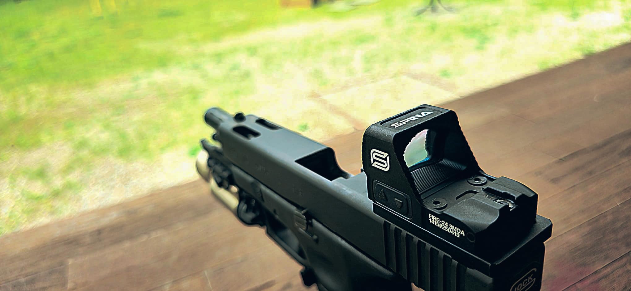 SPINA OPTICS Fire-24 Shake Awake Mirino a punto rosso 3MOA RMR Compatibile Reticolo 24x17mm Obiettivo 21mm Picatinny Base