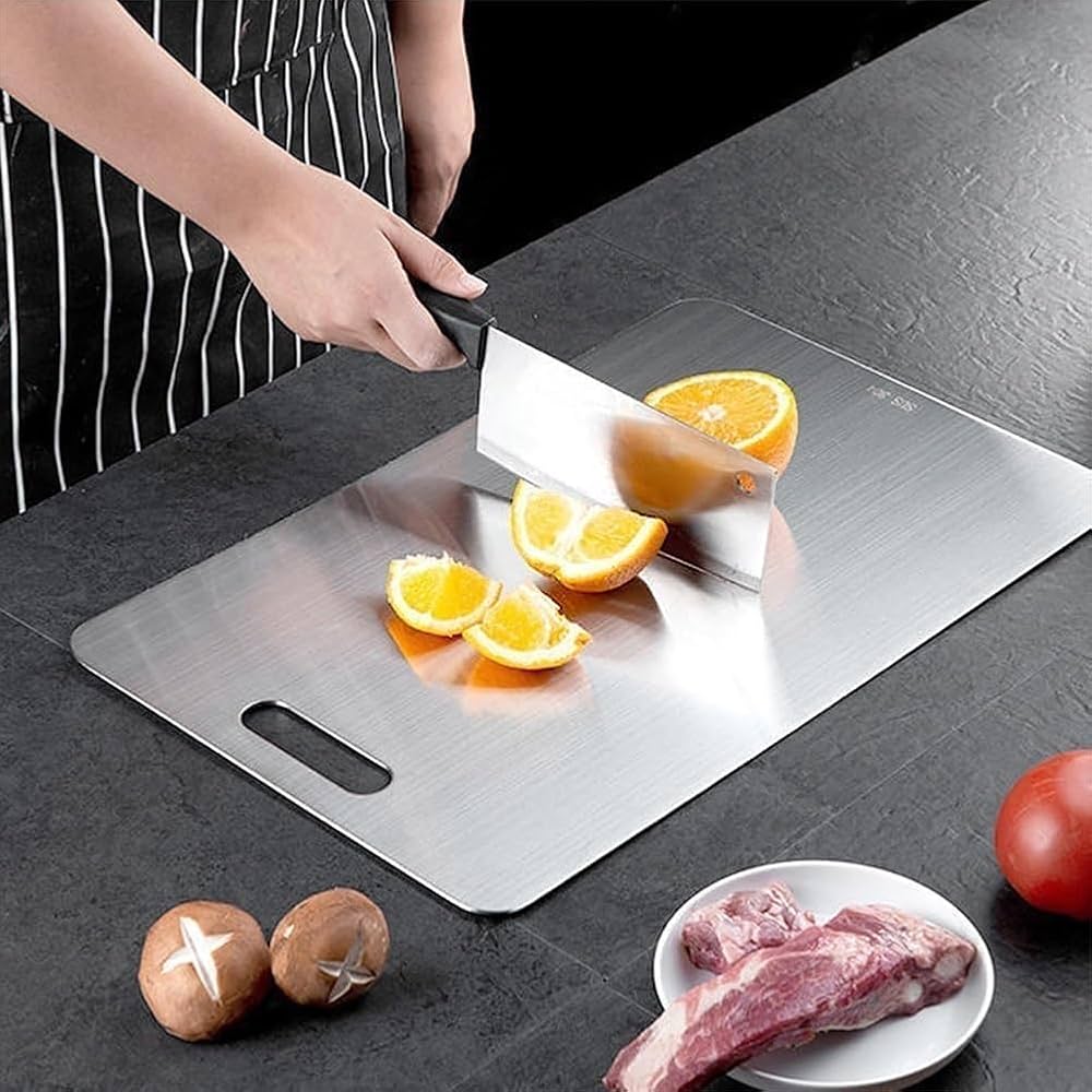 Amazon.com: Katuchef Cutting Board, Katuchef Titanium Cutting Board, 100% Pure Titanium Cutting Boards for Kitchen, Dishwasher Safe for Meats, Fruits and Vegetables (L (18 x 12 in)): Home & Kitchen
