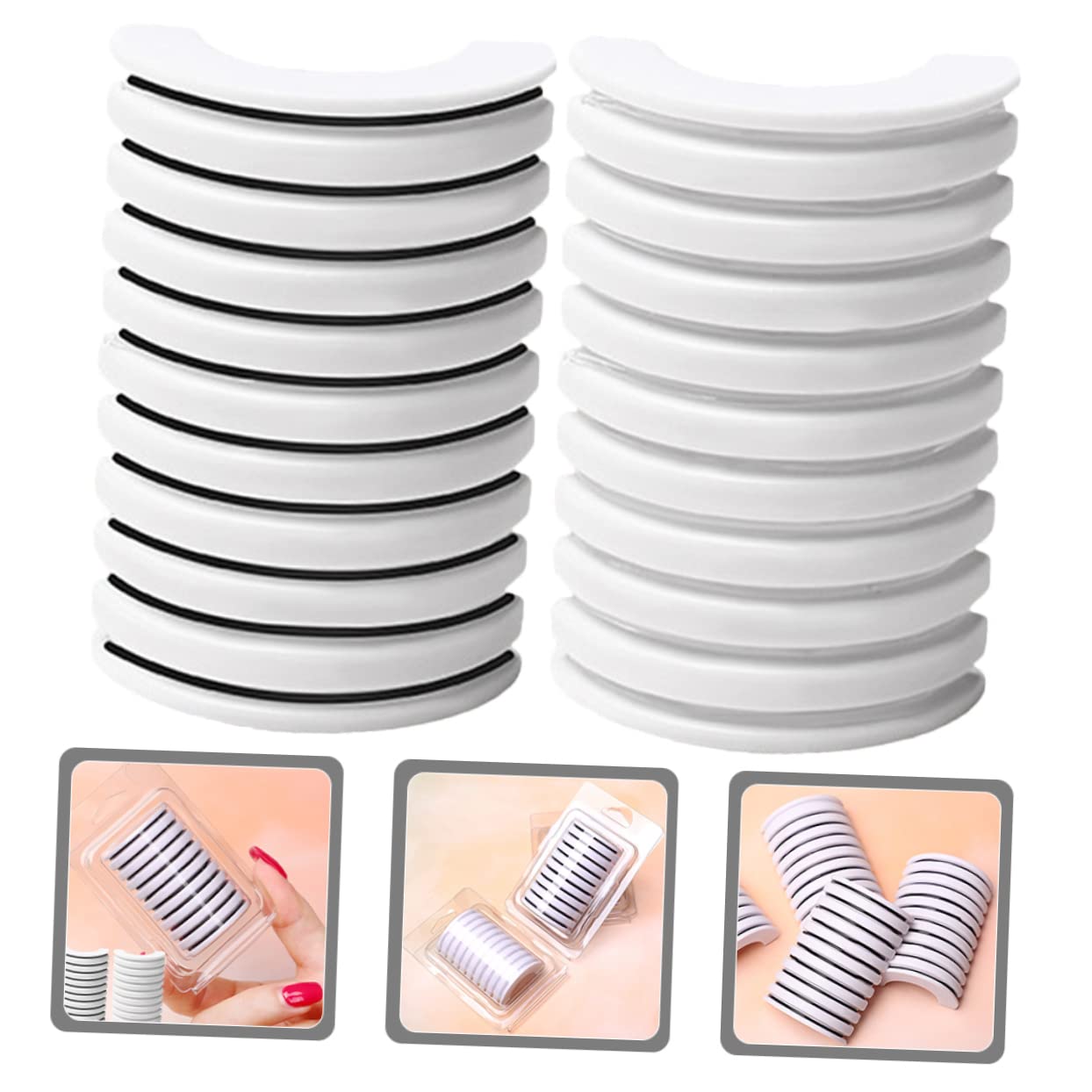 VICASKY Self-adhesive Lash Tape 2 Boxes of Eyelash Strip Replacements Reusable Adhesive Lashes Lash Glue Strips for False Lashes No Special Tools Required
