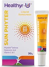 Healthyr-U Sun Phyter Liquid Sunscreen | Broad Spectrum UV Protection with SPF 50 PA+++ | Pollution Protection With Phytovie® Defense | With Vitamin C, Vitamin E & Hyaluronic Acid | Lightweight, No White Cast | For All Skin Types | For Women & Men | 30g
