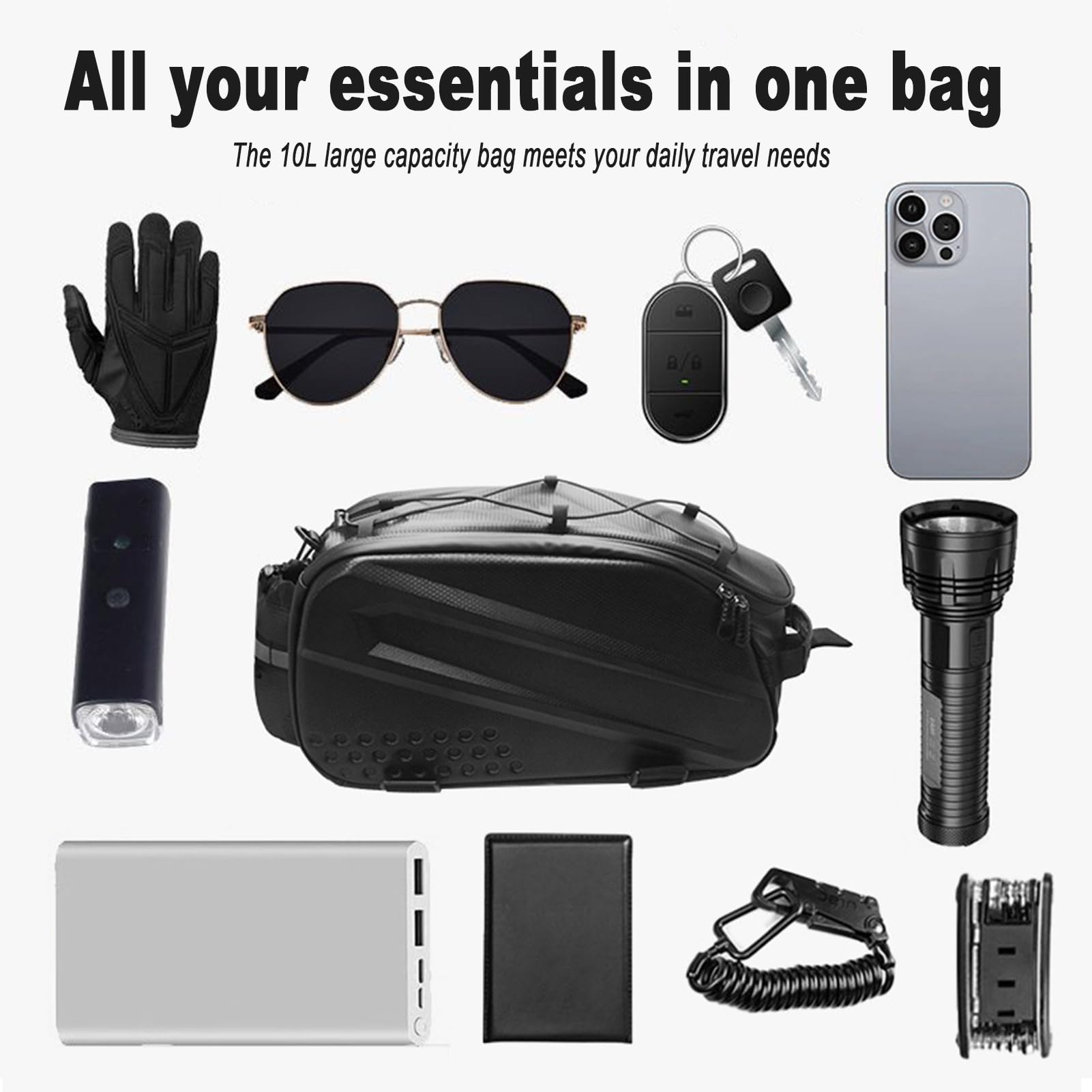 Borse Laterali Bicicletta Portapacchi Borse Telaio Resistente Telaio Biciclette Borsa Bicicletta A Sgancio Rapido Borsa Laterale Impermeabile E-bike, MTB, Bici Da Città