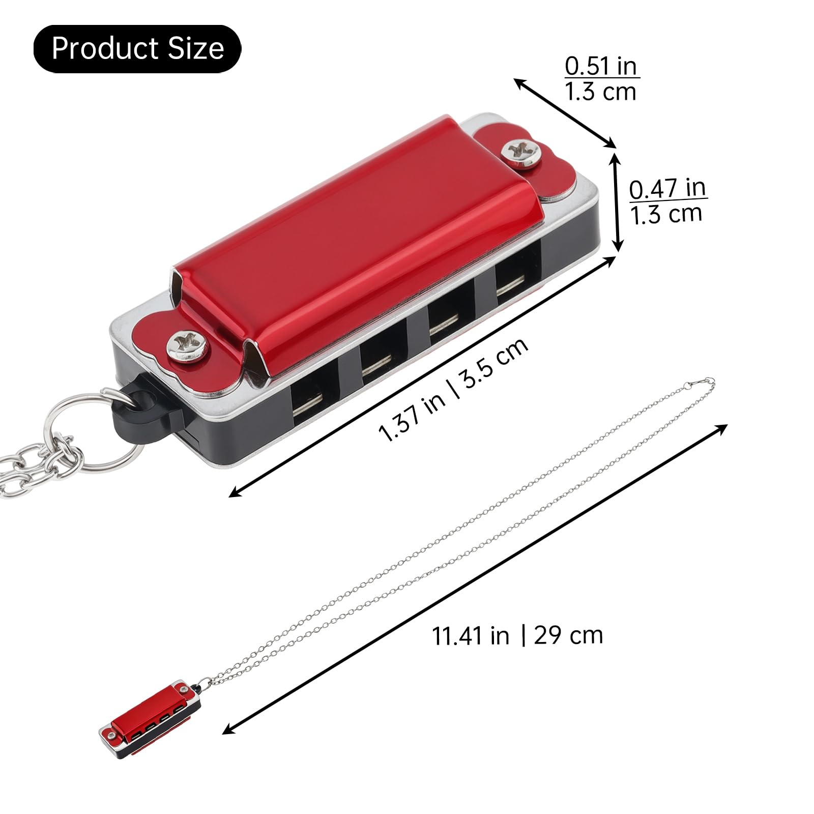 Amazon.com: OriGlam 3pcs Mini Swan Harmonica Key of C, 4 Holes 8