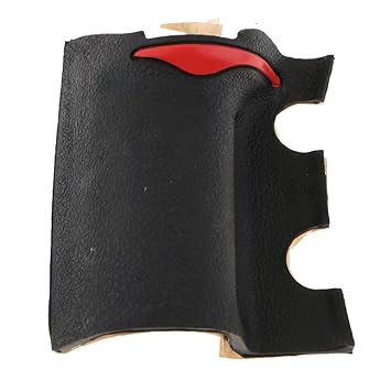 EDASH 4 Pieces Grip Rubber Unit Repair Part for Nikon D700 Front/Rear/Side Cover - Black