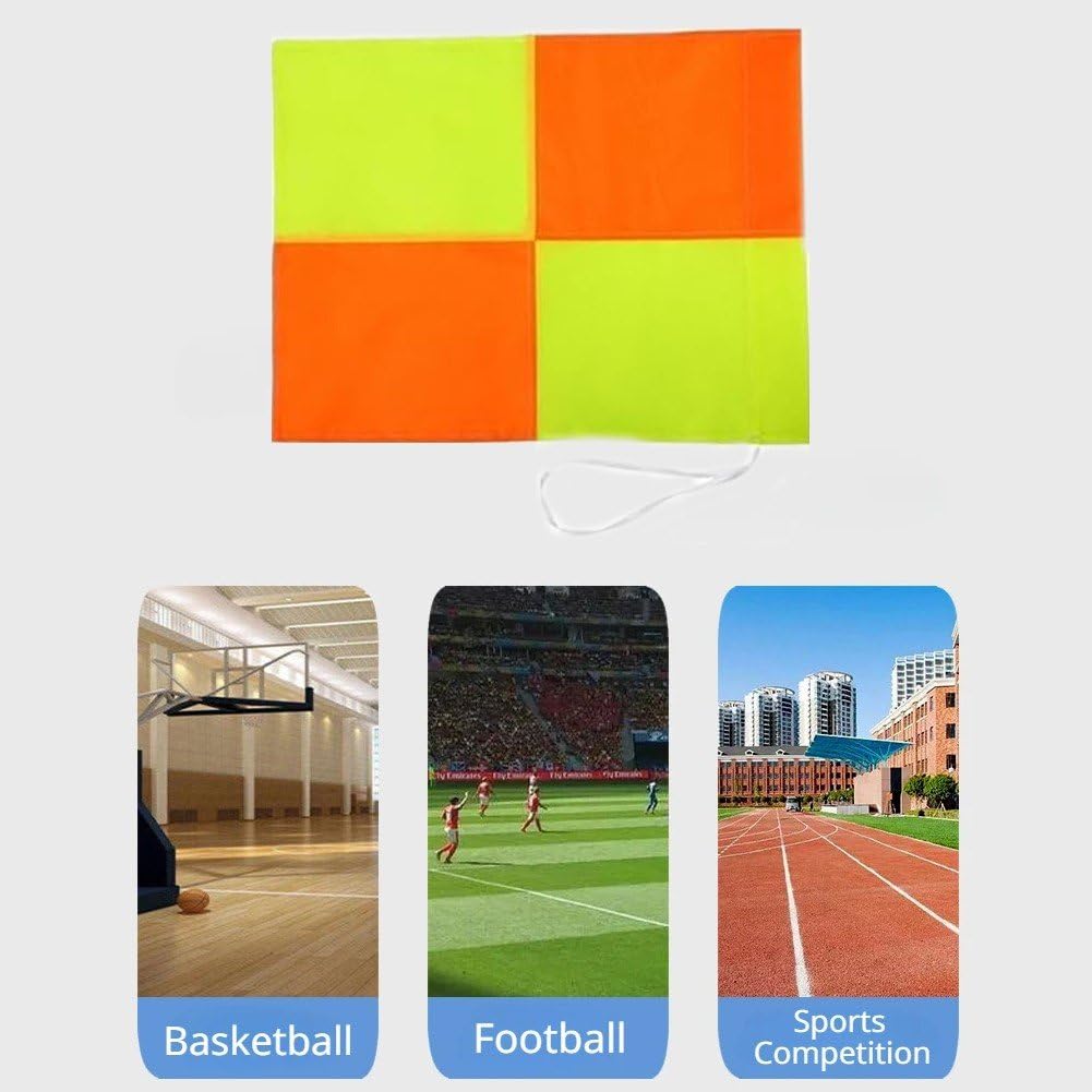 4 Pièces Drapeaux De Coin De Terrain De Football Drapeau De Juge De Touche Drapeaux De Coin De Football Drapeaux D'arbitre Drapeaux De Coin D'entraînement pour Match De Football