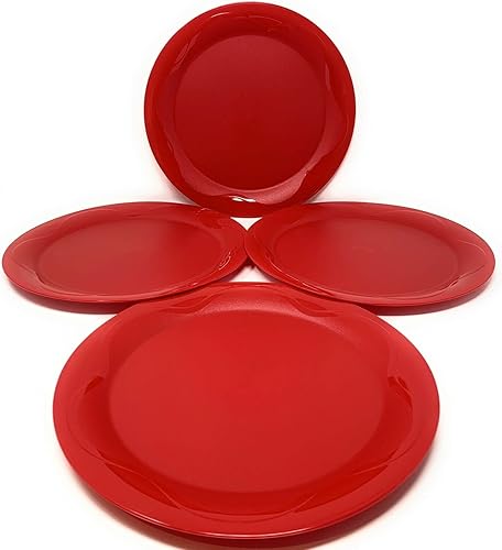 Miniatura 2 de Tupperware Open House Floresta - Platos llanos (11 pulgadas), color rojo
