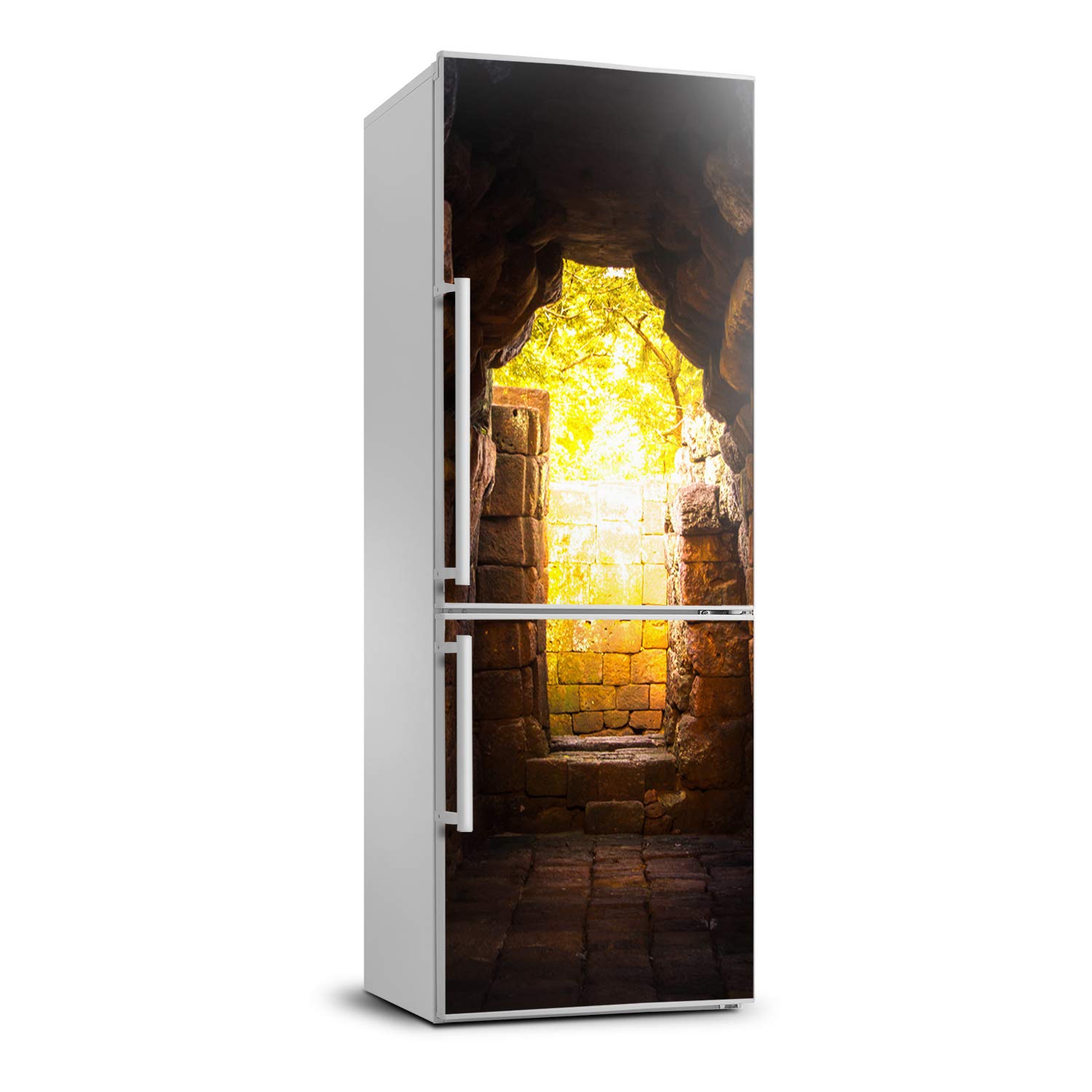 Autocollant frigo 60x180cm Les caves du château sticker décoratif