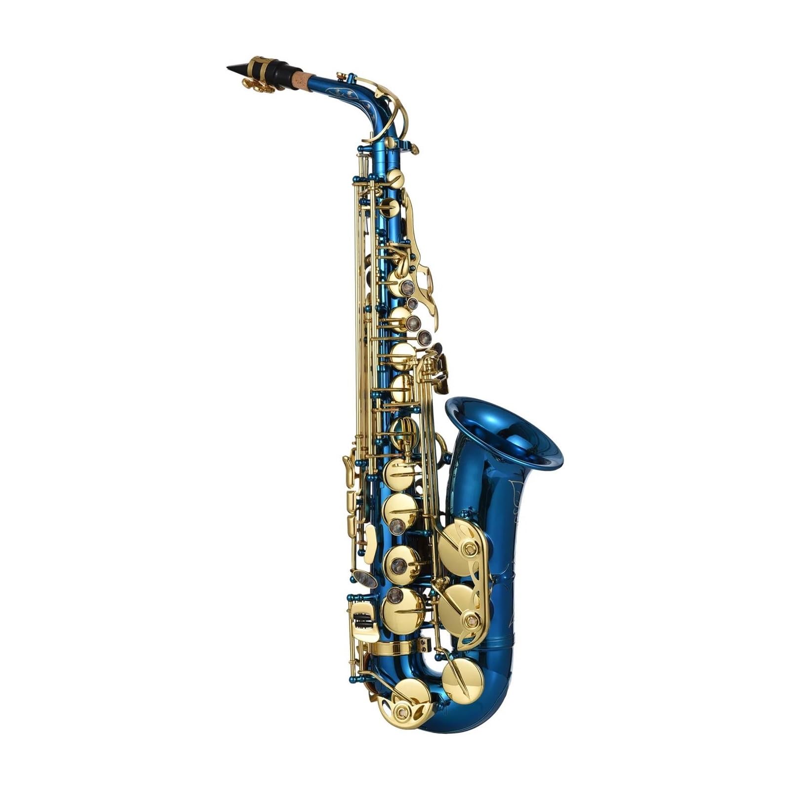 Saxophon Eb E Alt Messing Geschnitztes Instrument Mit Komplettem Zubehörsatz Standard-Saxophon