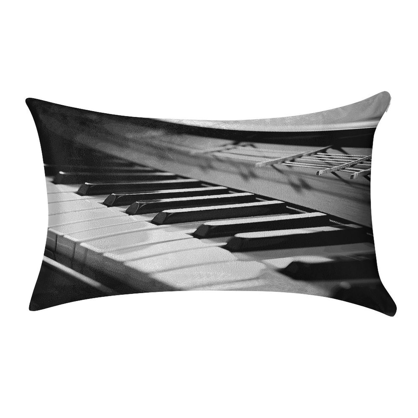 Fekiloot Style Piano Image Pillow Covers Home Decor Pillow Cases