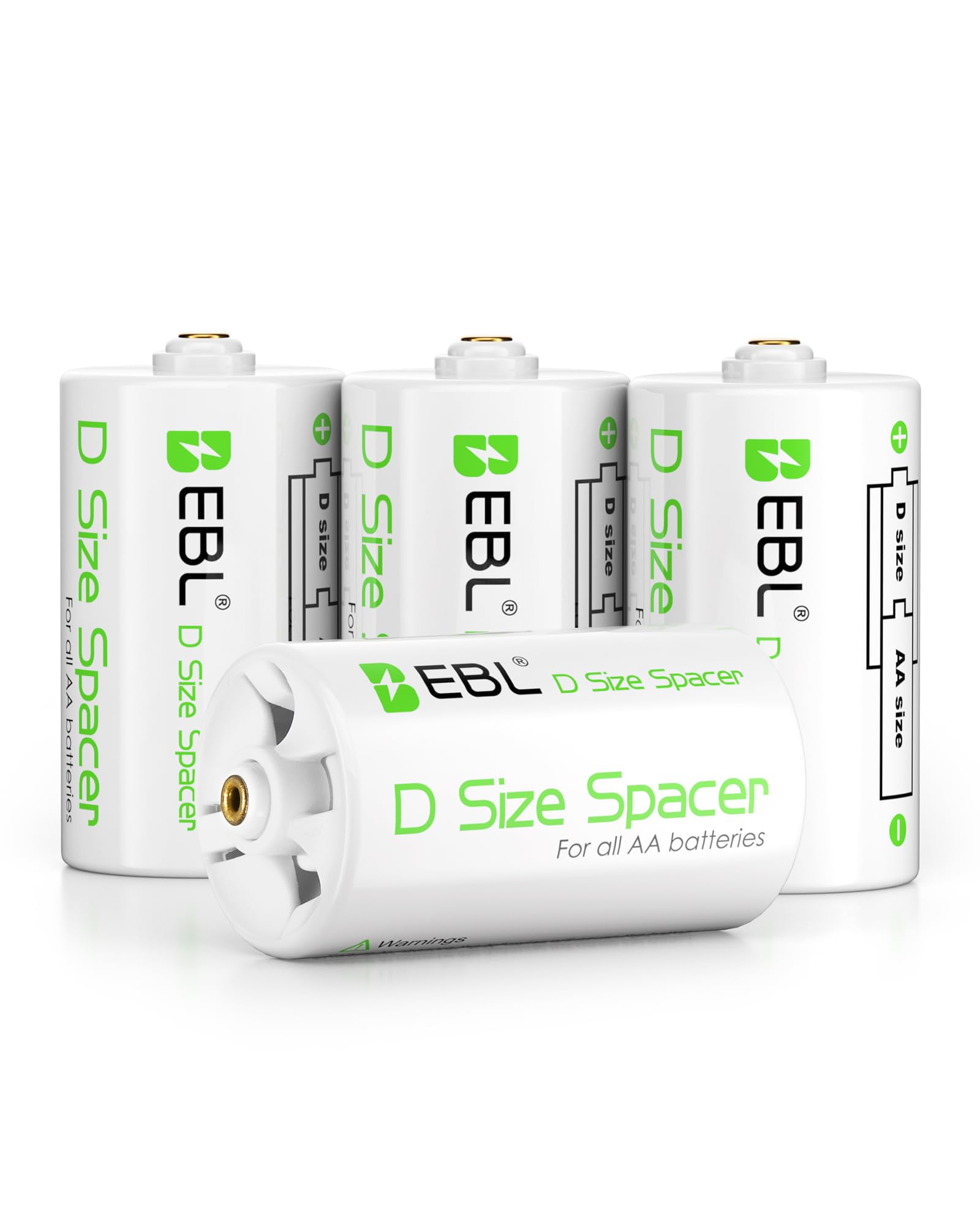 Amazon | EBL 単一 スペーサー 単3→単1変換アダプター 電池