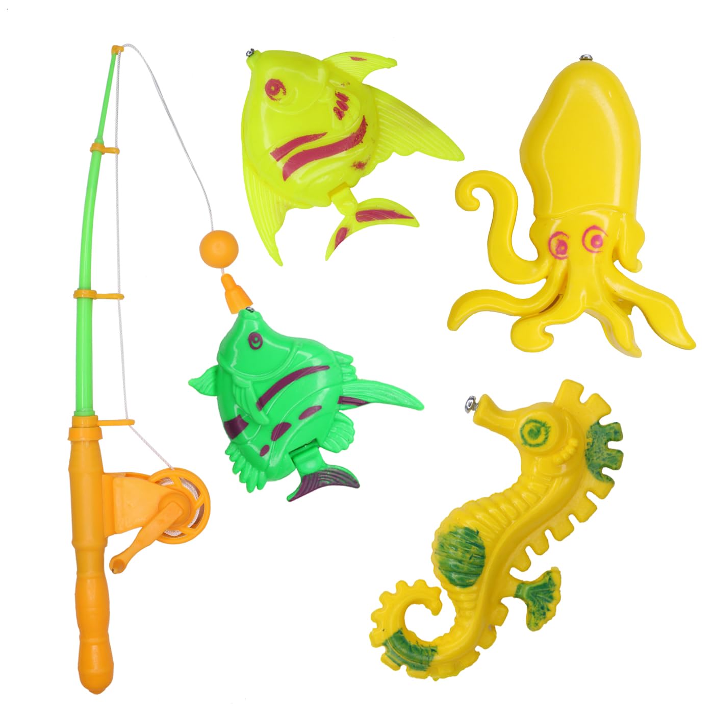 Kabello Magnetic Fishing Game 1 Fishing Rod & 4 Colorful Fishes Multicolor Pack of 1 (B0999HK3SV) Amazon Price History, Amazon Price Tracker