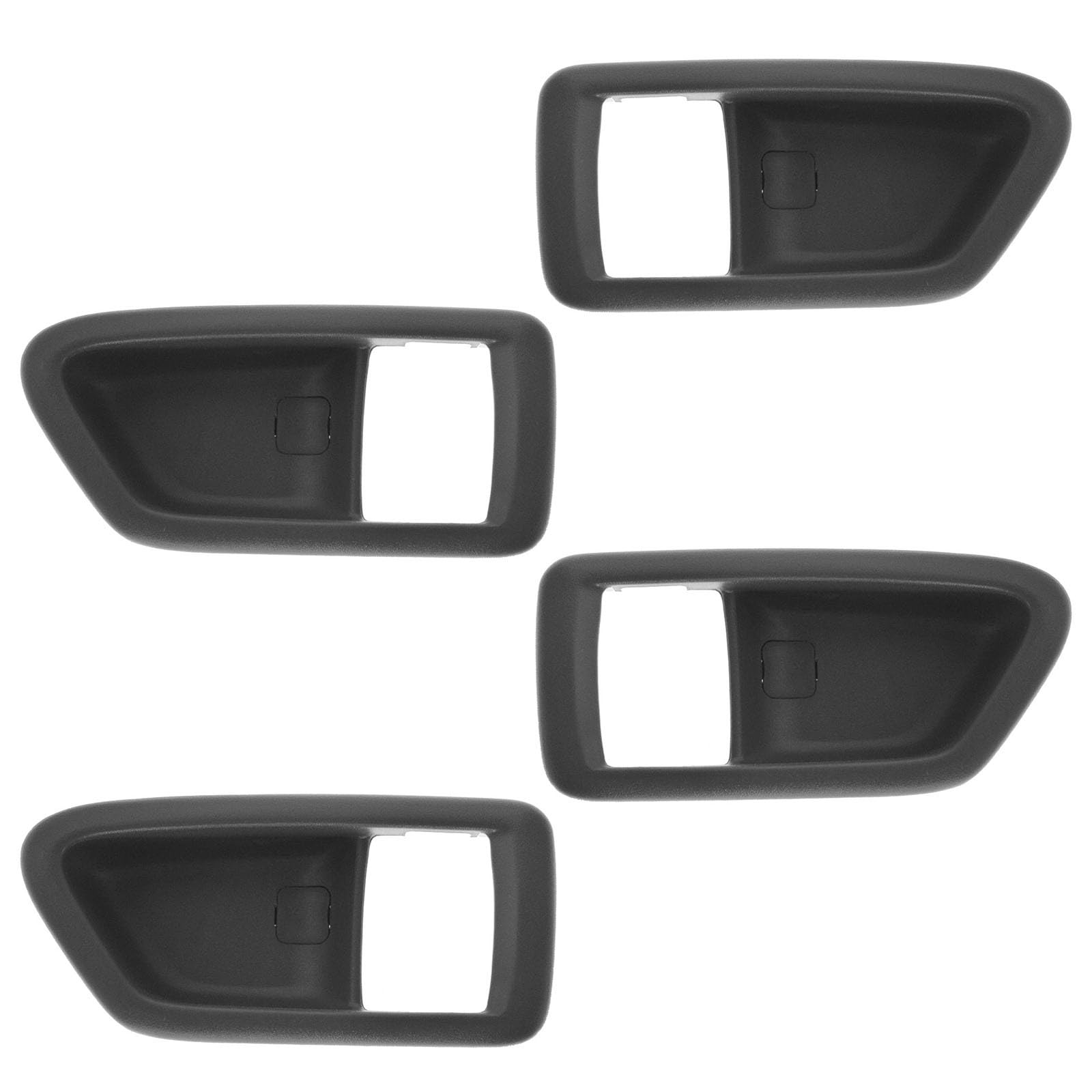TRQ Door Handle Bezels Inside Interior Gray Kit Set of 4 Compatible with 97-01 Toyota Camry