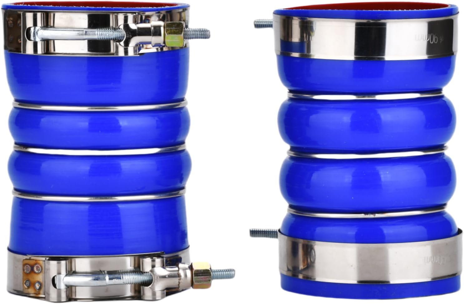 Turbo Intercooler Boots Clamp Kit Intercooler Hose Compatible with Ford F250 F350 6.0L Diesel Powerstroke 2003-2007 with T-Bolt