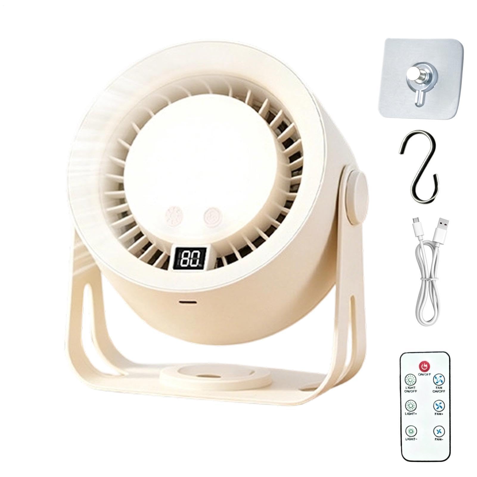Ventilateur de bureau silencieux et rechargeable USB Générique pour table