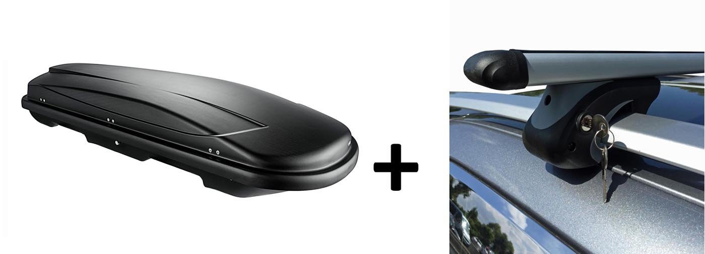 Buy VDP Roof Box Black Juxt 400 Rooftop Box Large 400 Litre Roof Rack