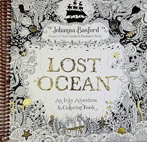 Lost Ocean: An Inky Adventure and Coloring Book... 1974804011 Book Cover