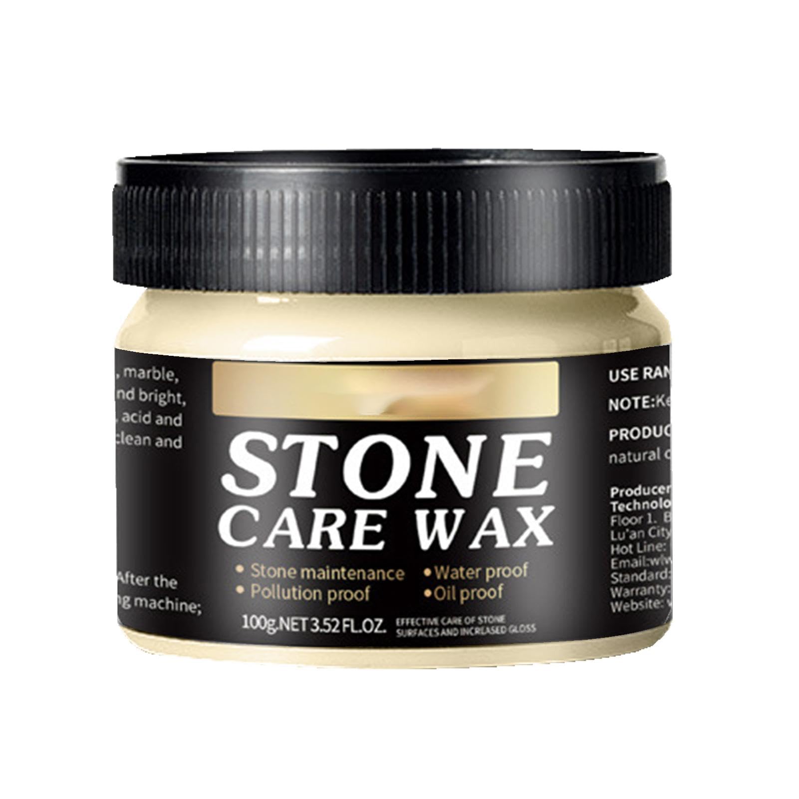 Multipurpose Granite Polish Wax - Natural Stone Polish & Stain Remover | Instant Waterproof Polish Tool To Granite, Marble, Quartz, Cleans, Protects & Restores Shine On Countertops & Surfaces