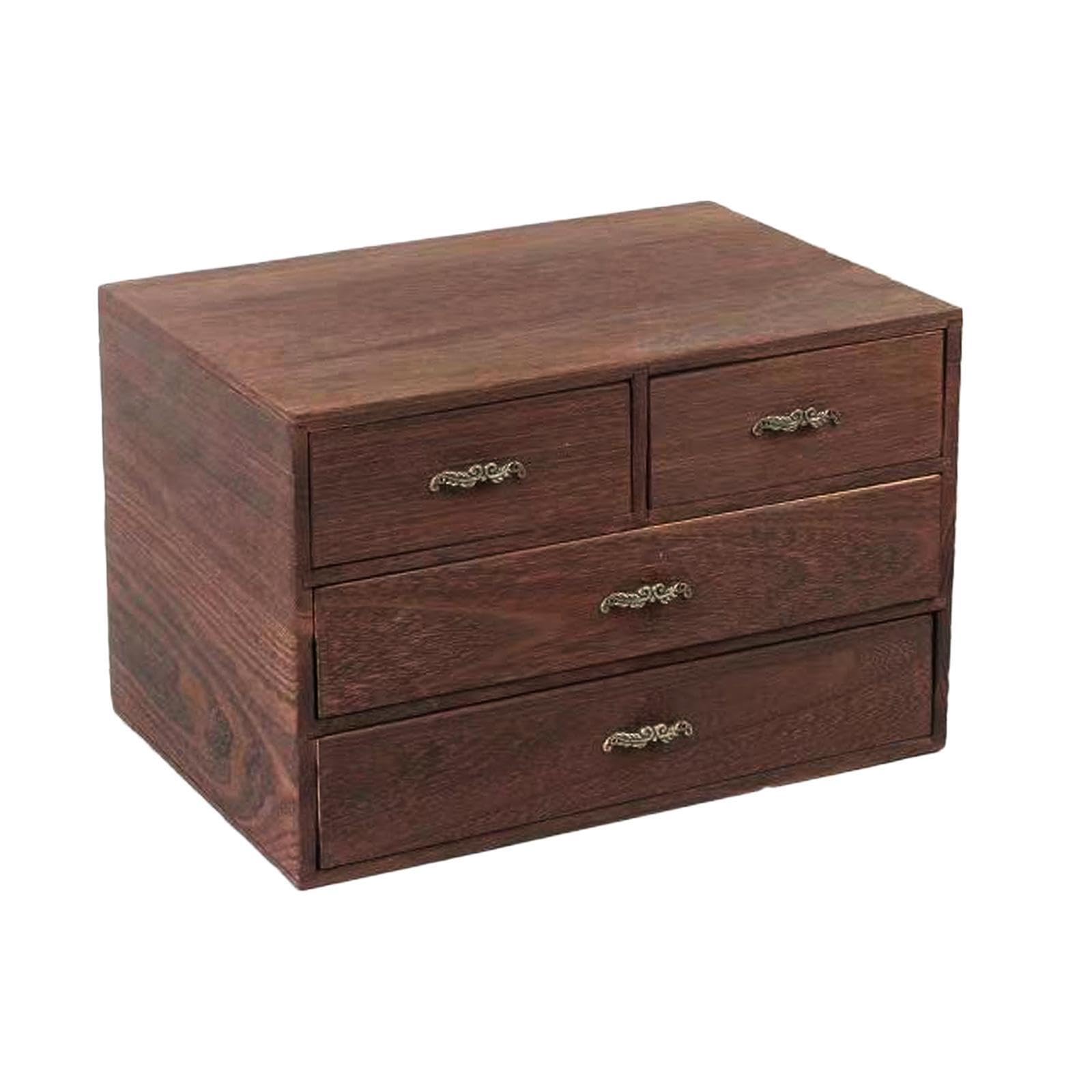 Elegante cassetto organizer in legno per scrivania da ufficio gioielli e piccoli oggetti – soluzione di archiviazione di alta qualità per gioielli e accessori.