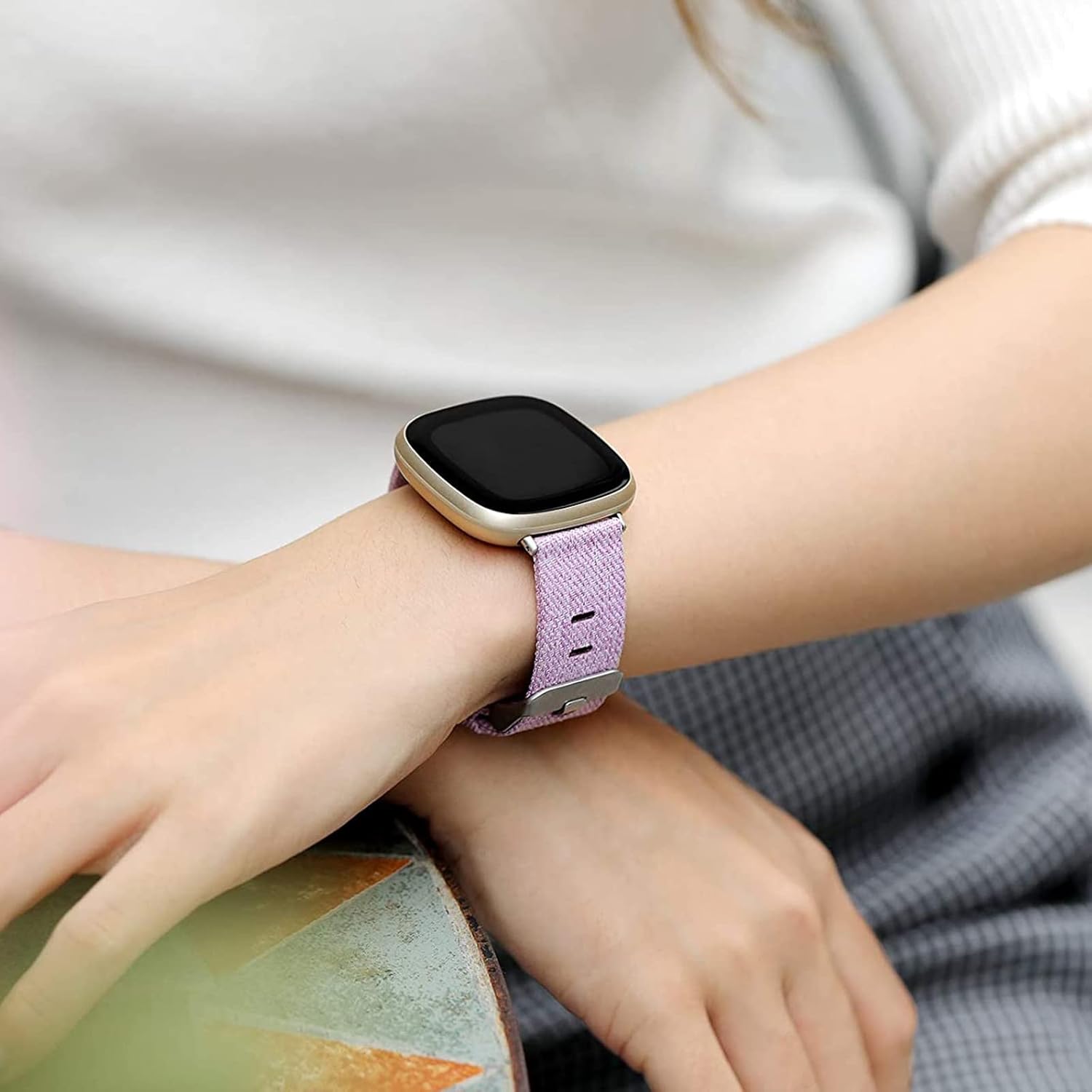 Compatible with Armitron Matrix Smartwatch bands, 20mm, 22mm Quick Release Breathable Nylon Woven Fabric Replacement Accessory Strap Compatible with Armitron Connect Matrix, Link, Lunar, Boom, Eclipse Smartwatch - Image 3