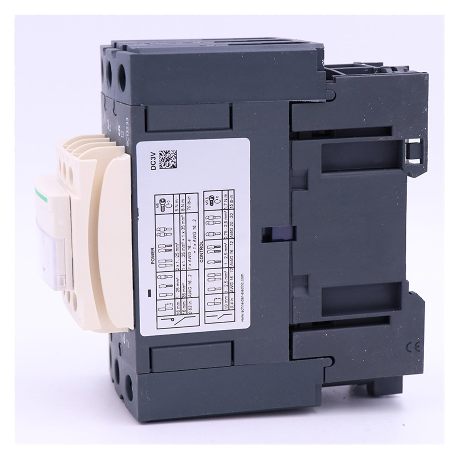 Contactor magnético eléctrico LC1D40AFE7 AC 3P 3NO LC1-D40AFE7 40A 115V AC bobina