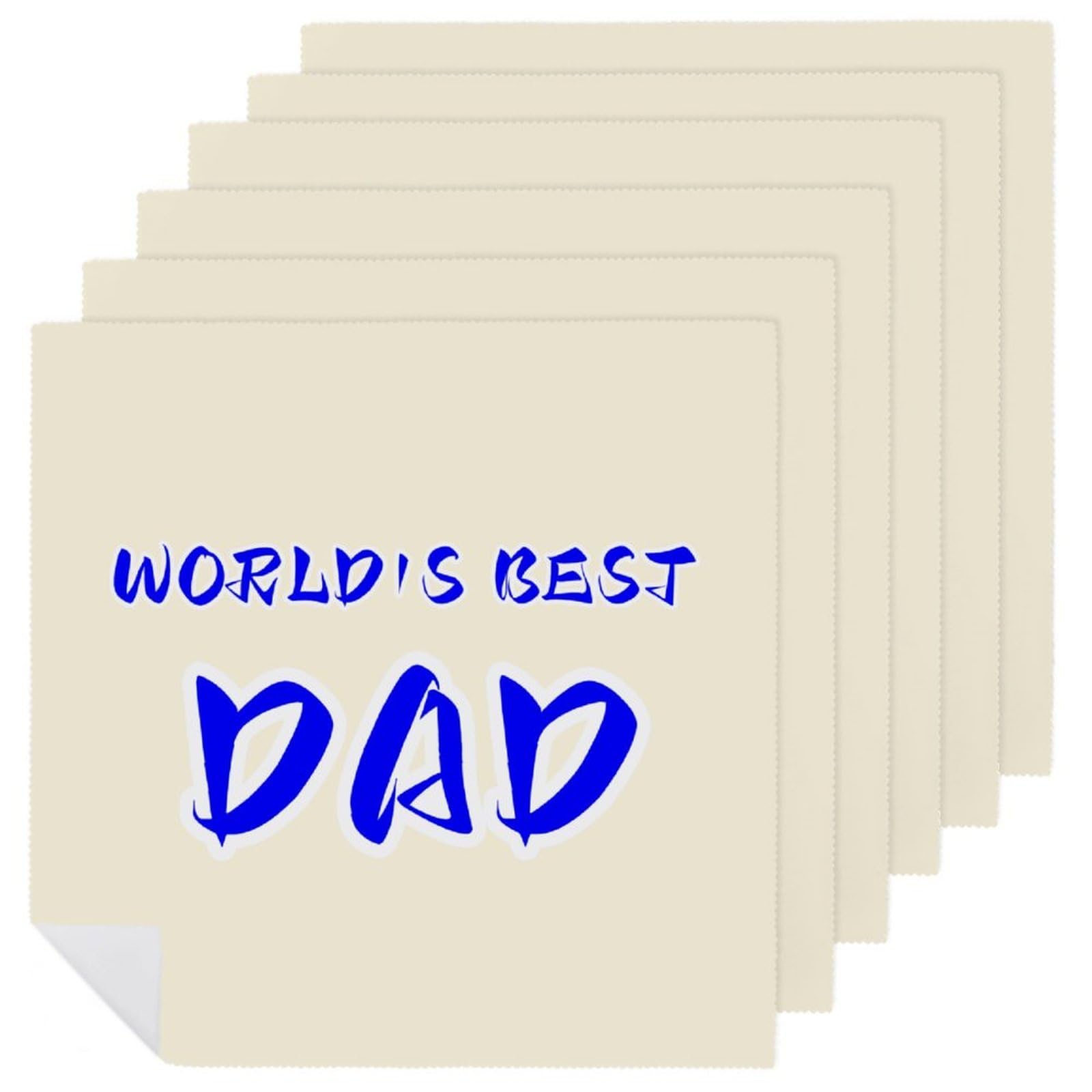 Servilletas de tela World's Best Dad, el regalo ideal de cocina y comedor para el Día del Padre