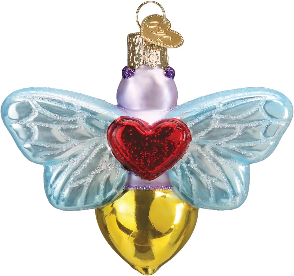 Old World Christmas You Light Up My Life Glass Blown Ornament for Christmas Tree, Handcrafted Holiday Decoration, Insect Collection - Image 2