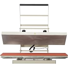 KEIKI 10x40 Large Format Manual Heat Press Machine, 110V 1800W Industrial Sublimation Transfer Press with Dual Rod Pressure for Thick Items to 2.36 Inches, T-Shirt DIY Craft Business, White
