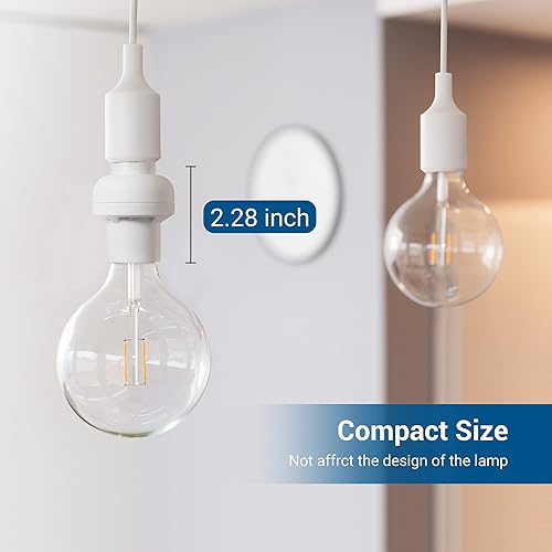 Miniatura 6 de DEWENWILS Enchufe de bombilla de control remoto, interruptor de luz inalámbrico para lámpara de cadena de tracción, base de bombilla E26 E27