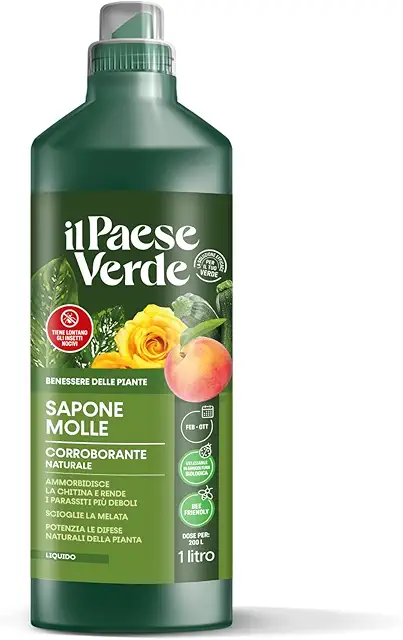 Sapone Molle Potassico Il Paese Verde 1L - Protezione Piante da Insetti
