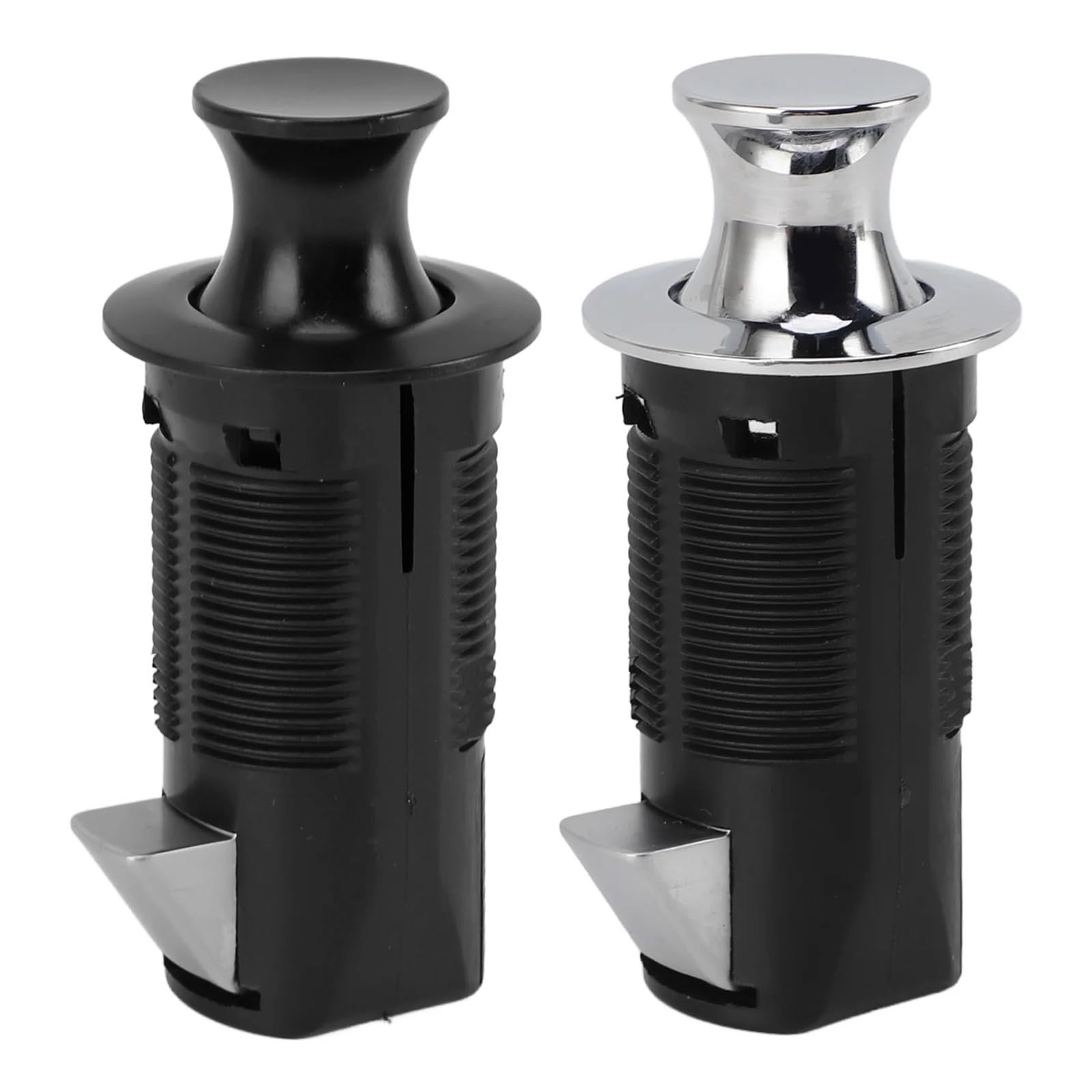 Push-Button Latch Cabinet Lock Cabinet Lock Zinc Alloy ABS Secure Round(Black)